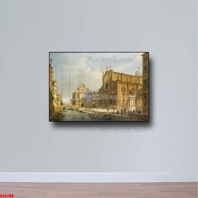 File PSD Tranh sơn dầu phong cảnh châu âu CA5766 (nguyên bản) cho thiết kế