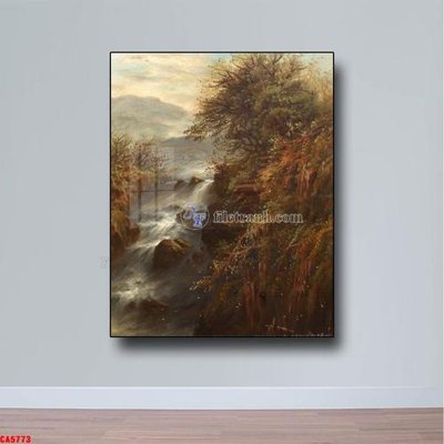 File gốc Tranh sơn dầu phong cảnh châu âu CA5773 (in tráng gương) nghệ thuật