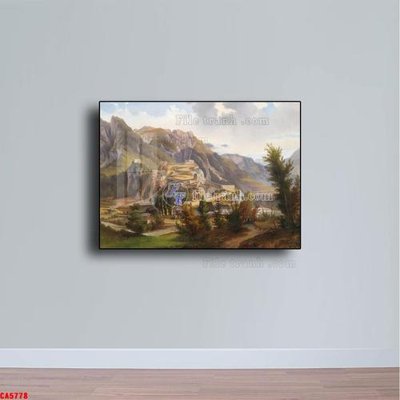 File tranh Tranh sơn dầu phong cảnh châu âu CA5778 (gốc) chủ đề tĩnh vật