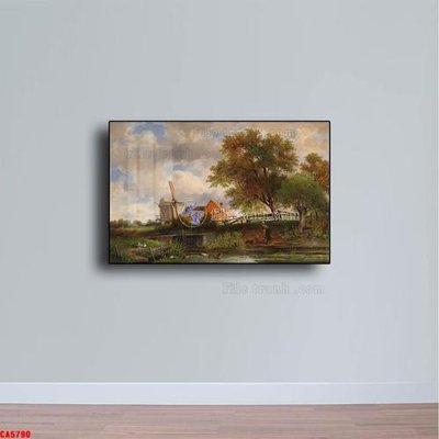 Tải file Tranh sơn dầu phong cảnh châu âu CA5790 (gốc) làm file tranh quảng cáo