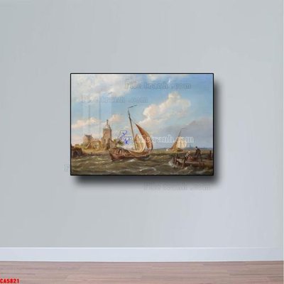 Hình ảnh file gốc Tranh sơn dầu phong cảnh châu âu CA5821 (chất lượng cao)
