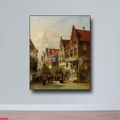 File PSD Tranh sơn dầu phong cảnh châu âu CA5825 (chất lượng in ấn)