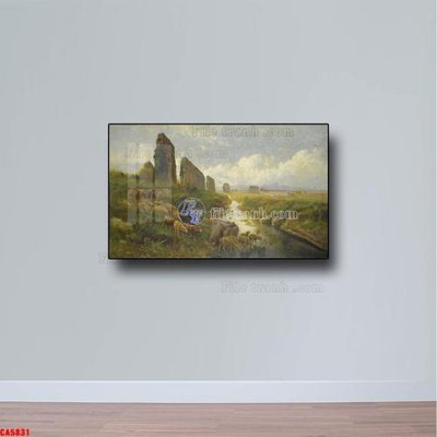 Mua file tranh gốc Tranh sơn dầu phong cảnh châu âu CA5831 tại Filetranh.com