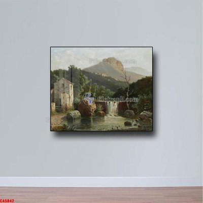 Tải file PSD Tranh sơn dầu phong cảnh châu âu CA5842 (nguyên layer) để in