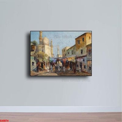 Tải file Tranh sơn dầu phong cảnh châu âu CA5874 (gốc) làm file tranh quảng cáo
