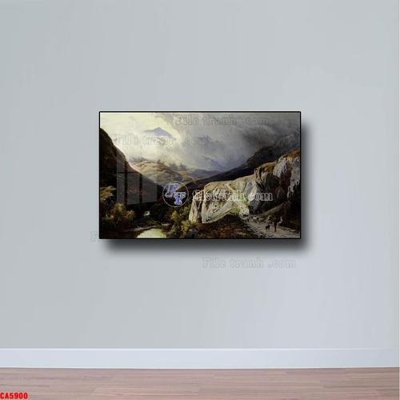 Chi tiết file tranh tráng gương Tranh sơn dầu phong cảnh châu âu CA5900 (ảnh gốc)