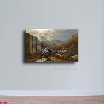 File gốc Tranh sơn dầu phong cảnh châu âu CA5911 (cho in UV) siêu nét