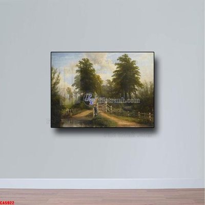 File gốc Tranh sơn dầu phong cảnh châu âu CA5922 (in lụa) cao cấp