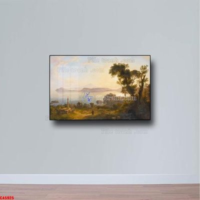 Chi tiết file tranh tráng gương Tranh sơn dầu phong cảnh châu âu CA5925 (ảnh gốc)