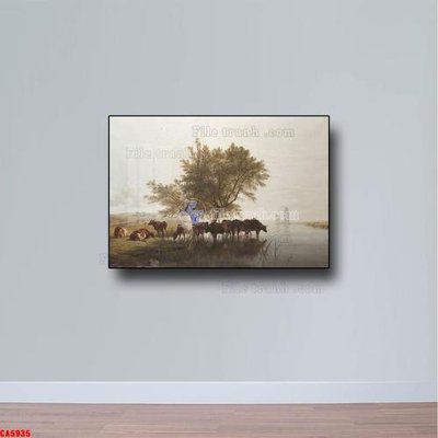 Tải file gốc Tranh sơn dầu phong cảnh châu âu CA5935 (in khổ lớn) không vỡ