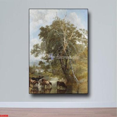 File gốc Tranh sơn dầu phong cảnh châu âu CA5936 (bản quyền) cho in ấn