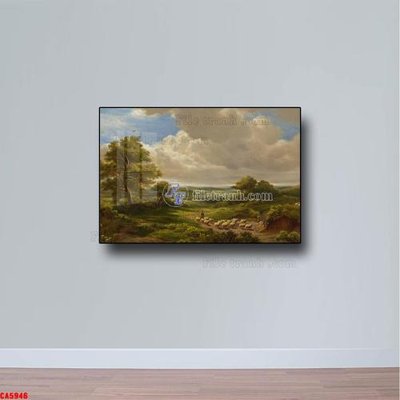 File gốc Tranh sơn dầu phong cảnh châu âu CA5946 (cho in 3D) độc đáo