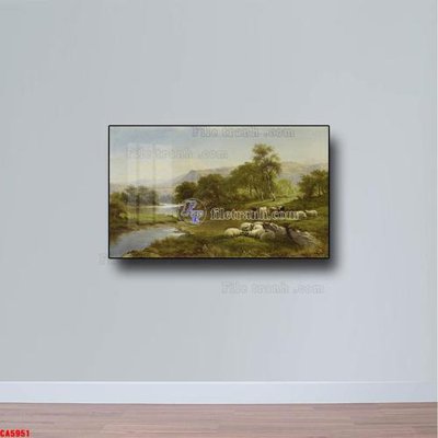 File tranh quảng cáo Tranh sơn dầu phong cảnh châu âu CA5951 (download file gốc)