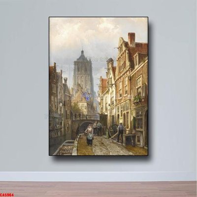 Tải file gốc Tranh sơn dầu phong cảnh châu âu CA5964 (bản PSD) đầy đủ layer