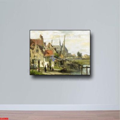 Tải file gốc Tranh sơn dầu phong cảnh châu âu CA5966 (in không vỡ ảnh)