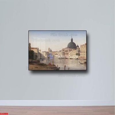 File ảnh Tranh sơn dầu phong cảnh châu âu CA5980 (gốc) in decal dán tường
