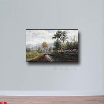 File tranh Tranh sơn dầu phong cảnh châu âu CA5987 (bản gốc) trang trí văn phòng