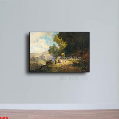 Chi tiết file gốc Tranh sơn dầu phong cảnh châu âu CA6000 (cho in tráng gương)