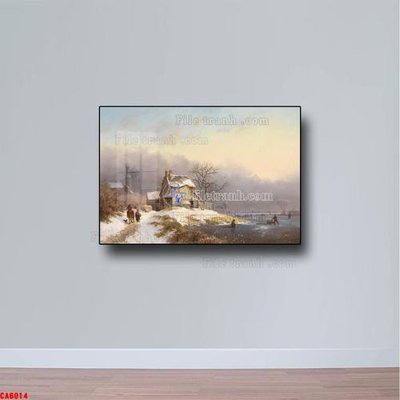 Tải file gốc Tranh sơn dầu phong cảnh châu âu CA6014 (in khổ lớn) quảng cáo