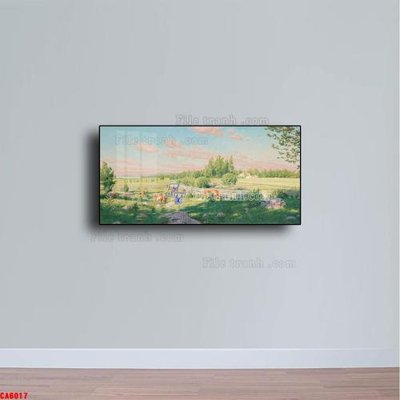 File in ấn Tranh sơn dầu phong cảnh châu âu CA6017 (bản gốc) cao cấp