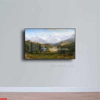 File ảnh Tranh sơn dầu phong cảnh châu âu CA6036 (gốc) in decal dán tường