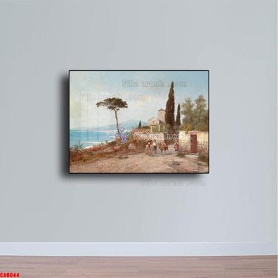 File tranh Tranh sơn dầu phong cảnh châu âu CA6044 (gốc) chủ đề trừu tượng
