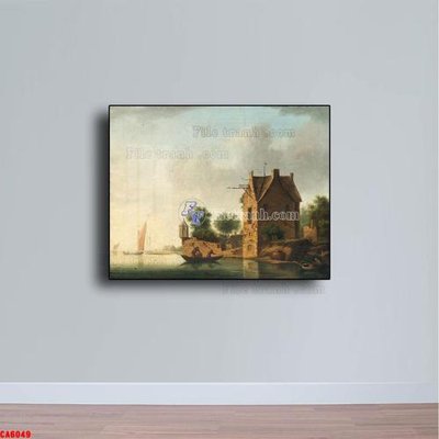 Mua file gốc Tranh sơn dầu phong cảnh châu âu CA6049 (PSD) tại Filetranh.com