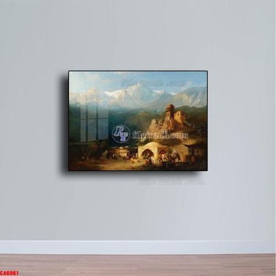 Tải file Tranh sơn dầu phong cảnh châu âu CA6061 (ảnh gốc) 300dpi Tranh sơn dầu phong cảnh châu âu CA6061