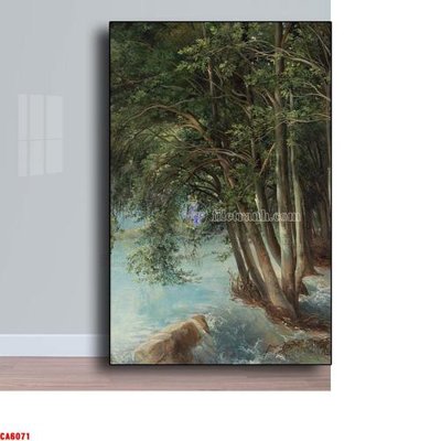 File tranh Tranh sơn dầu phong cảnh châu âu CA6071 (bản gốc) in lụa dán tường