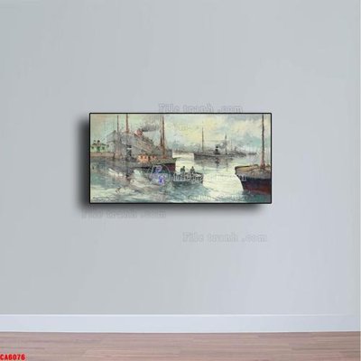 File tranh gốc Tranh sơn dầu phong cảnh châu âu CA6076 (sắc nét từng chi tiết)