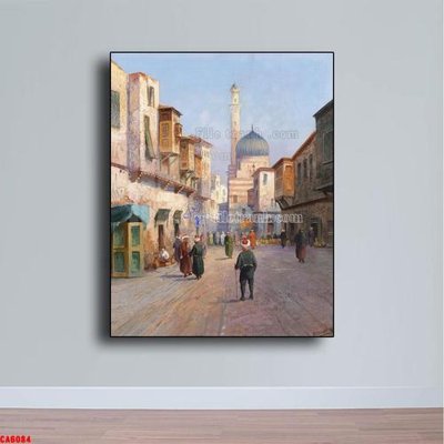 Hình ảnh file gốc Tranh sơn dầu phong cảnh châu âu CA6084 cho in UV