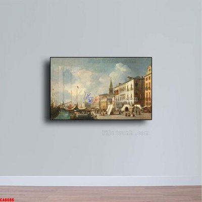 Download file Tranh sơn dầu phong cảnh châu âu CA6086 (chất lượng in ấn)