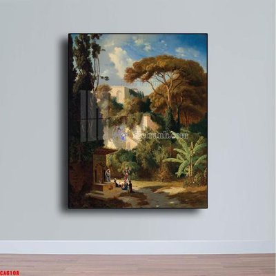 File PSD Tranh sơn dầu phong cảnh châu âu CA6108 (bản gốc) chất lượng nhất