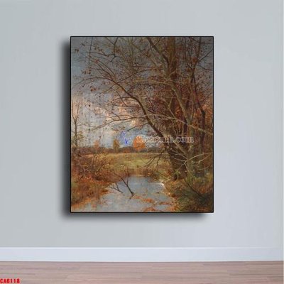 File in trần Tranh sơn dầu phong cảnh châu âu CA6118 (bản gốc) phong cảnh