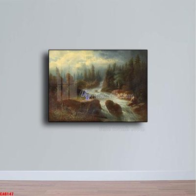 File gốc Tranh sơn dầu phong cảnh châu âu CA6147 (in ấn) không giới hạn