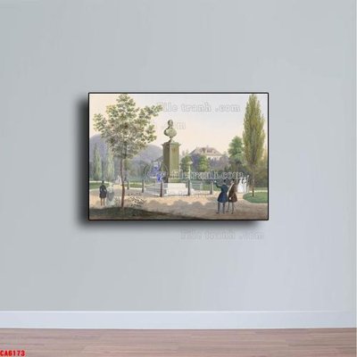 File tranh gốc Tranh sơn dầu phong cảnh châu âu CA6173 (bản đẹp) độc quyền