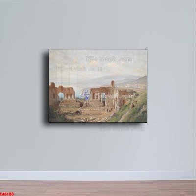 File tranh Tranh sơn dầu phong cảnh châu âu CA6180 (bản gốc) in lụa dán tường