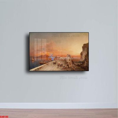 File tranh gốc Tranh sơn dầu phong cảnh châu âu CA6183 (bản quyền) Filetranh.com