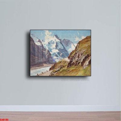 File gốc Tranh sơn dầu phong cảnh châu âu CA6185 (in lụa) tranh mã đáo