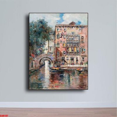 File PSD Tranh sơn dầu phong cảnh châu âu CA6187 (chất lượng in ấn)