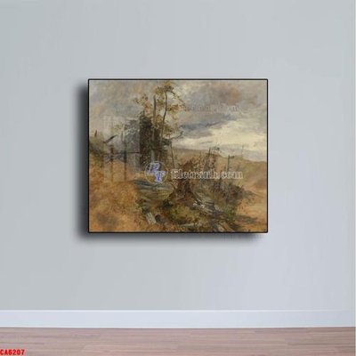 File tranh Tranh sơn dầu phong cảnh châu âu CA6207 (gốc) in film