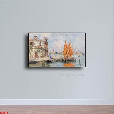 Tải file Tranh sơn dầu phong cảnh châu âu CA6218 (ảnh gốc) file TIFF