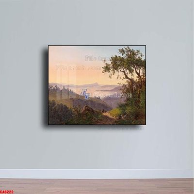 File tranh gốc Tranh sơn dầu phong cảnh châu âu CA6222 (sắc nét từng chi tiết)