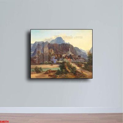 File tranh trang trí Tranh sơn dầu phong cảnh châu âu CA6274 (tải file gốc)