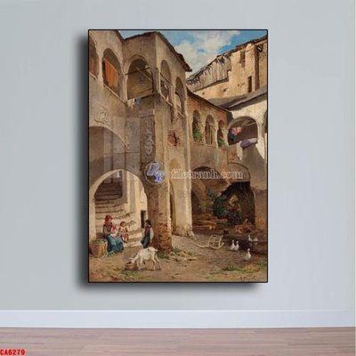 File tranh Tranh sơn dầu phong cảnh châu âu CA6279 (ảnh gốc) độ nét vượt trội