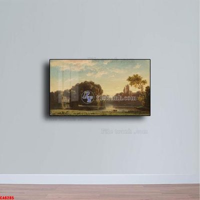 File ảnh Tranh sơn dầu phong cảnh châu âu CA6285 (gốc) in quảng cáo ngoài trời