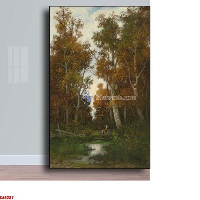 File gốc Tranh sơn dầu phong cảnh châu âu CA6287 (chuẩn màu) cho in offset