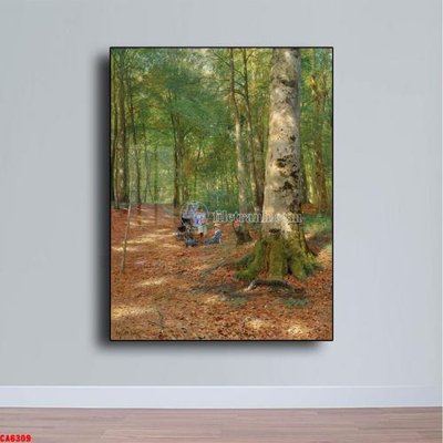 File gốc Tranh sơn dầu phong cảnh châu âu CA6309 (trang trí) cho phòng khách