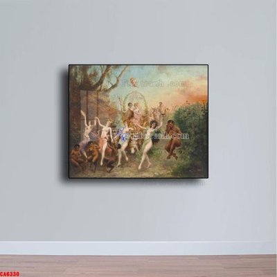 Download file tranh Tranh sơn dầu phong cảnh châu âu CA6330 (file gốc PSD)