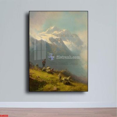 Download file ảnh gốc Tranh sơn dầu phong cảnh châu âu CA6333 để in ấn